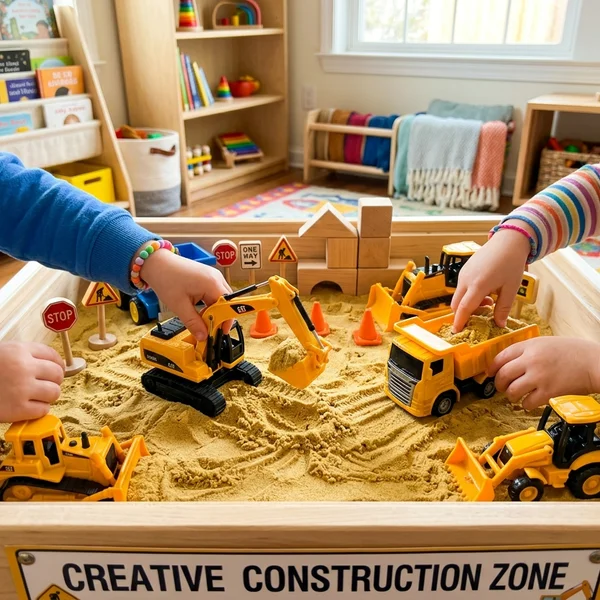 Interactive Construction Sand Play
